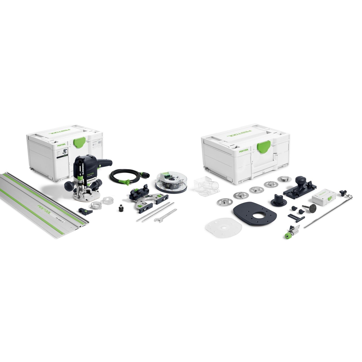 Festool OF 1010 REBQ-FS-Set Box Bovenfrees in Systainer met FS 800/2 Geleiderail - 578053