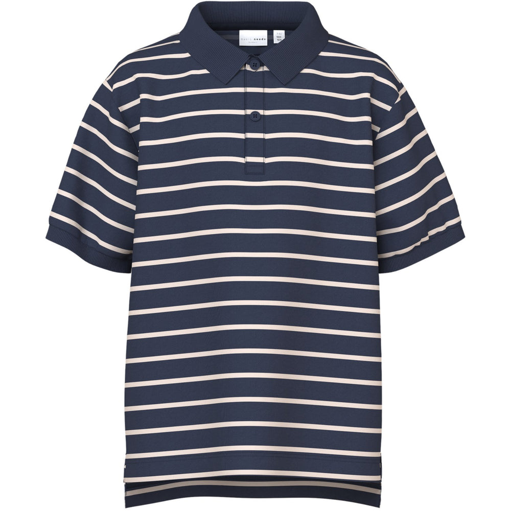 Køb Name It Navy Blazer Chateau Gray Nkmvolo Ss Nreg Polo