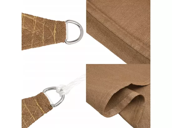Voile d'ombrage 160 g/m² Taupe 3x6 m PEHD