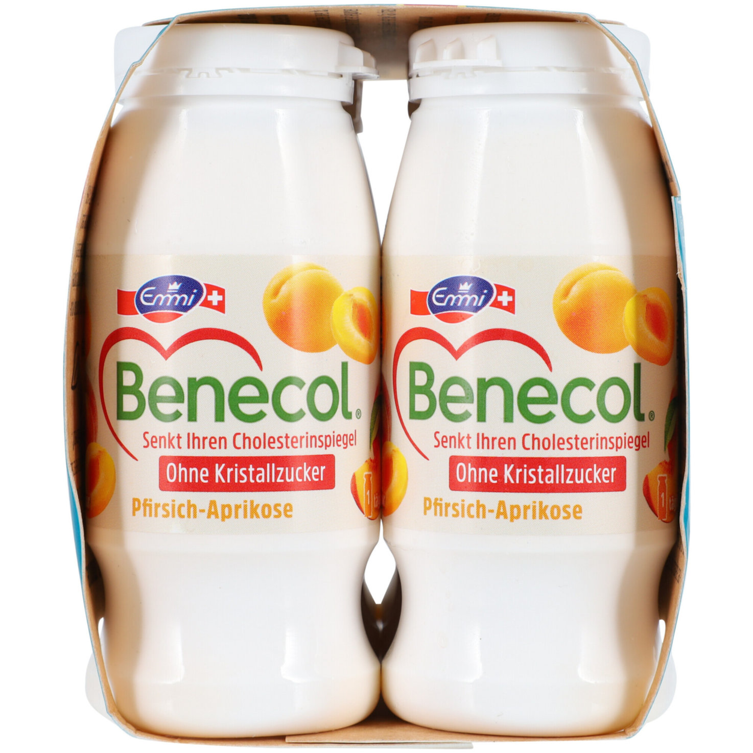 Benecol Pfirsich & Aprikose ohne Zuckerzusatz 6x65ml