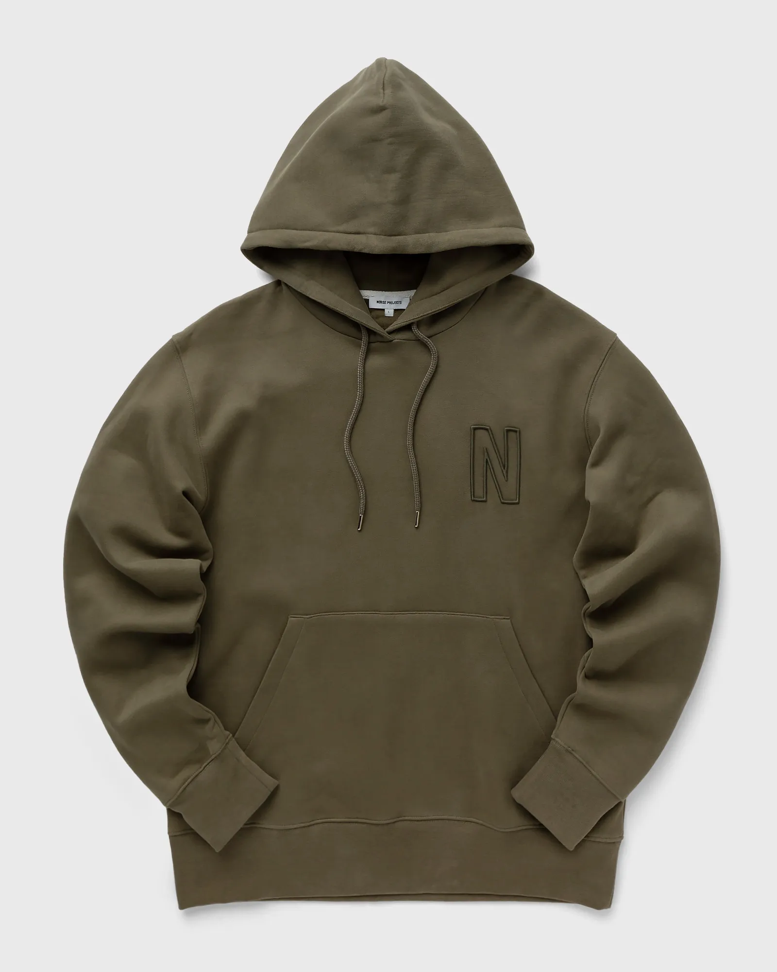 Norse Projects Arne Relaxed Organic Brushed Fleece N Logo Hoodie