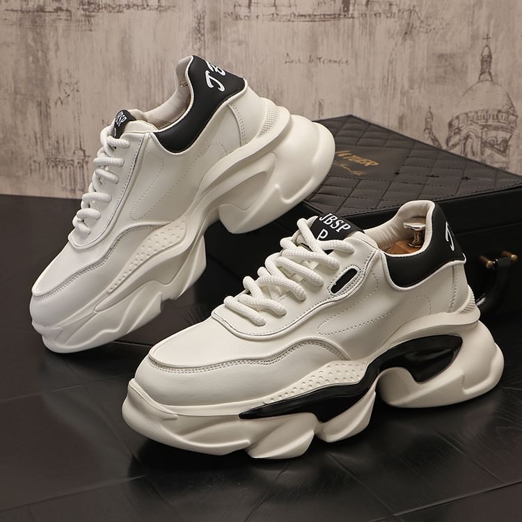 Mr Ozera - Robuuste platform sneakers met twee kleuren