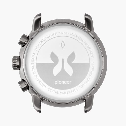 Nordgreen Pioneer PI42GOLEBLBL Ur, Sort, 42 mm