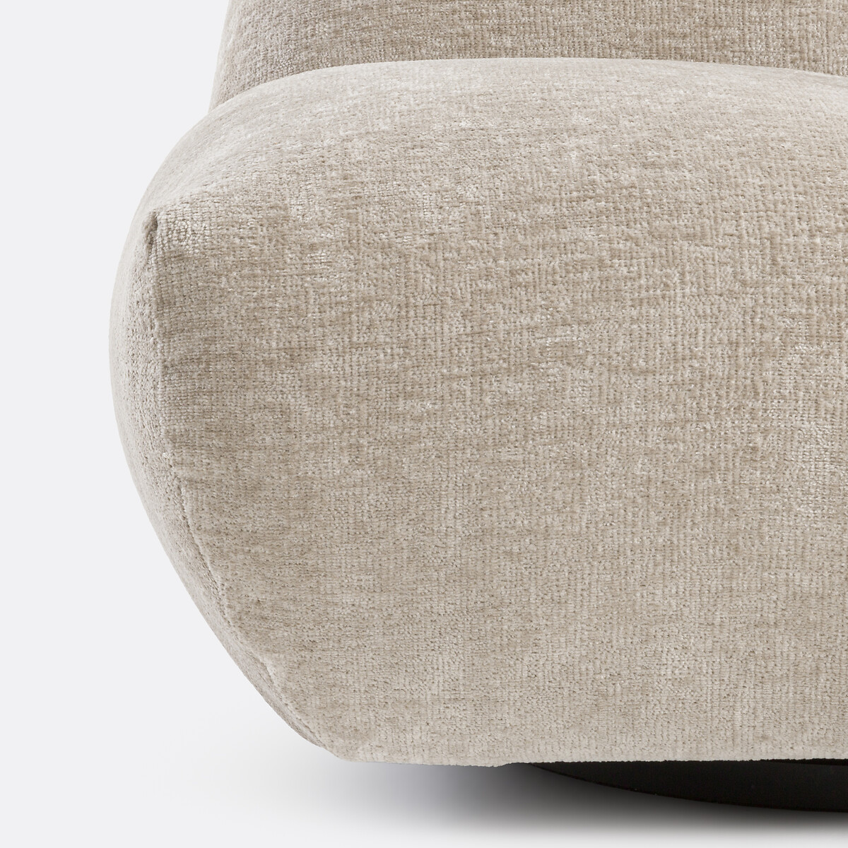 LA REDOUTE INTERIORS<br>Poltrona giratória, veludo grosso, Nuria