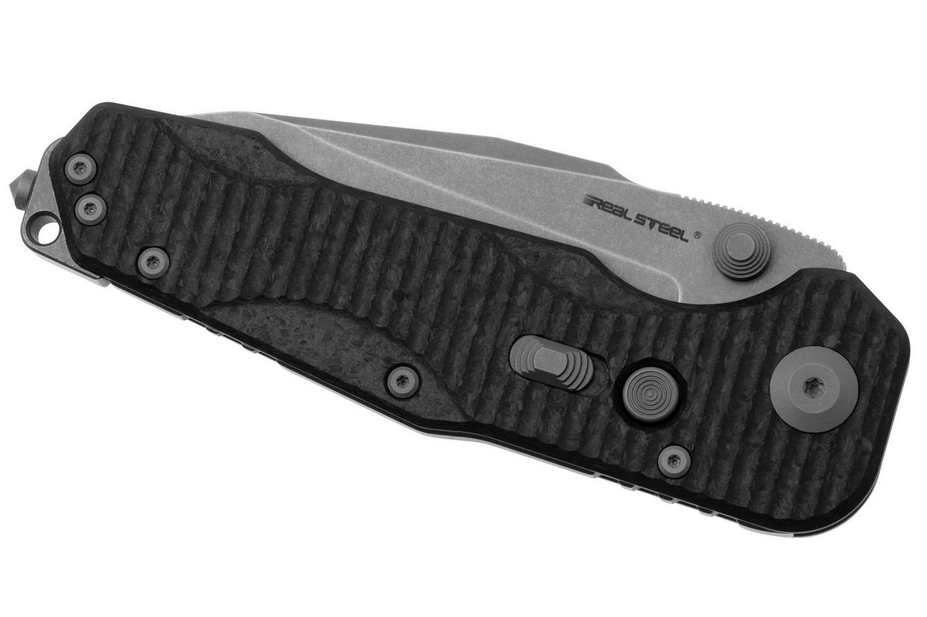 Real Steel 9913 Evolution, Carbonfiber Titanium, Droppoint, zakmes, Carson Huang design