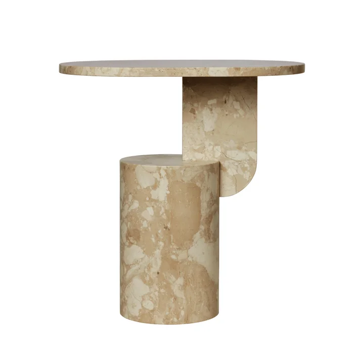 Ferm Living - Insert Beistelltisch,Marmor, sand