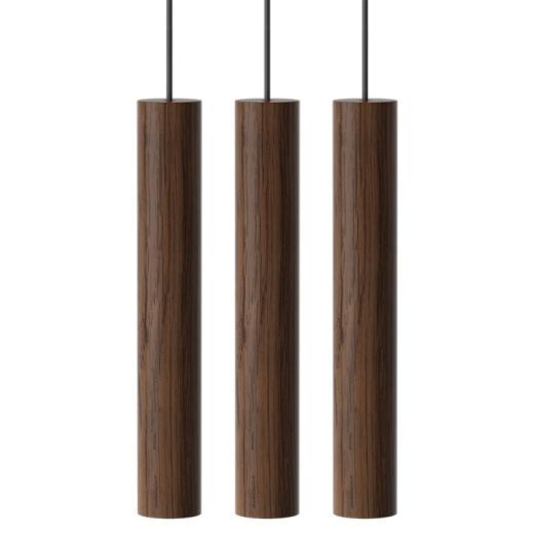 Umage Chimes 3 cluster hanglamp Ø3.4 donker eiken