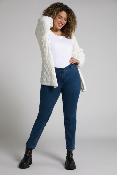 Wendejeans Sammy, Sterne/uni, schmaler 5-Pocket-Schnitt
