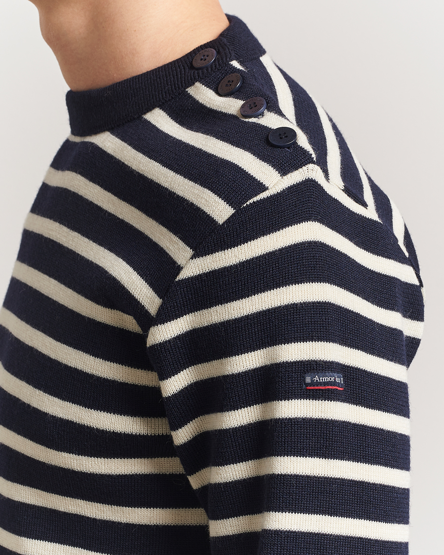 Armor-lux Fouesnant Classic Sweater Rich Navy/Nature