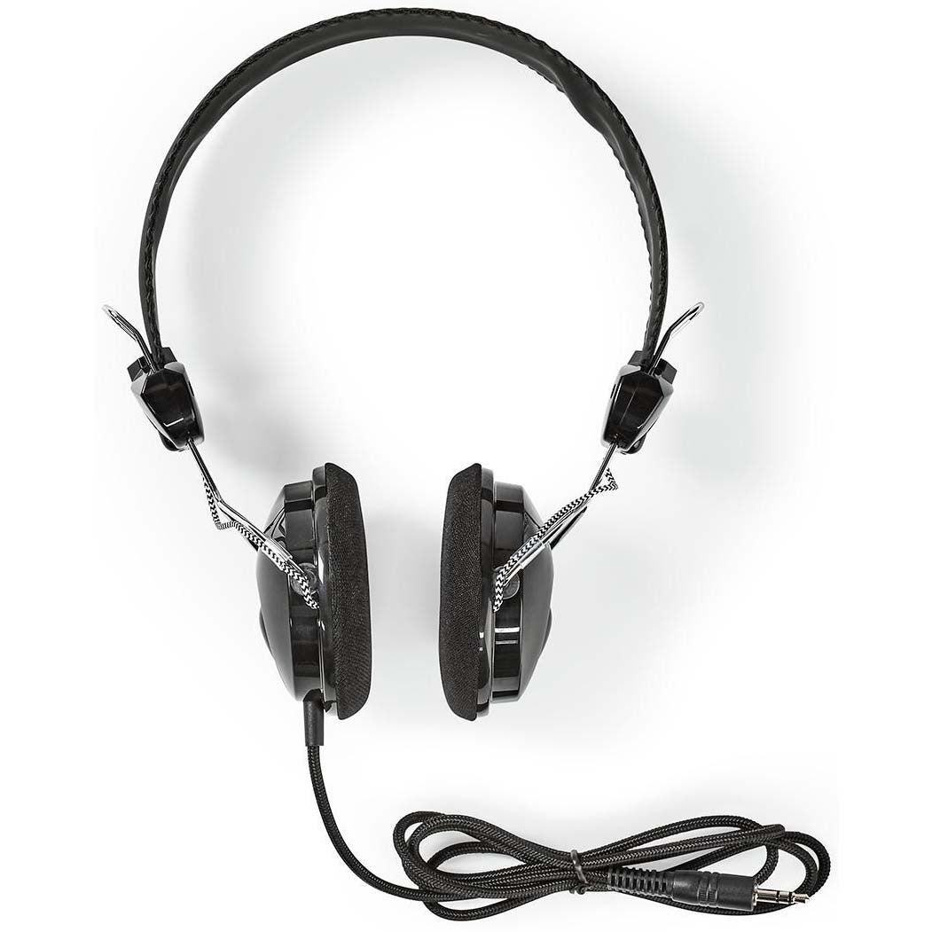 Nedis HPWD1104BK on-ear koptelefoon 3.5 mm zwart