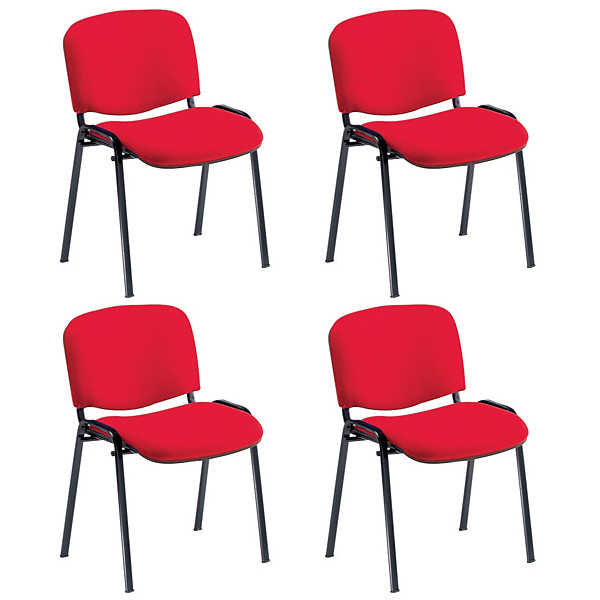 4 Chaises Confort rouges