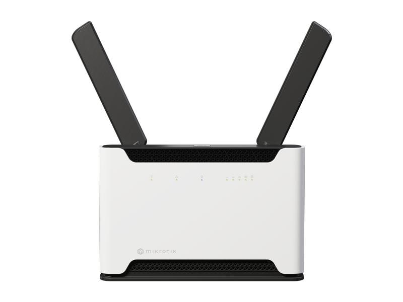MikroTik LTE-Router Chateau LTE18 ax Der beste Heim-AP wurde gerade noch besser. Generation 6 Version des Chateau LTE18. Viel schnelleres WLAN, verbesserte CPU, und jetzt – mit 2.5 Gigabit Ethernet!