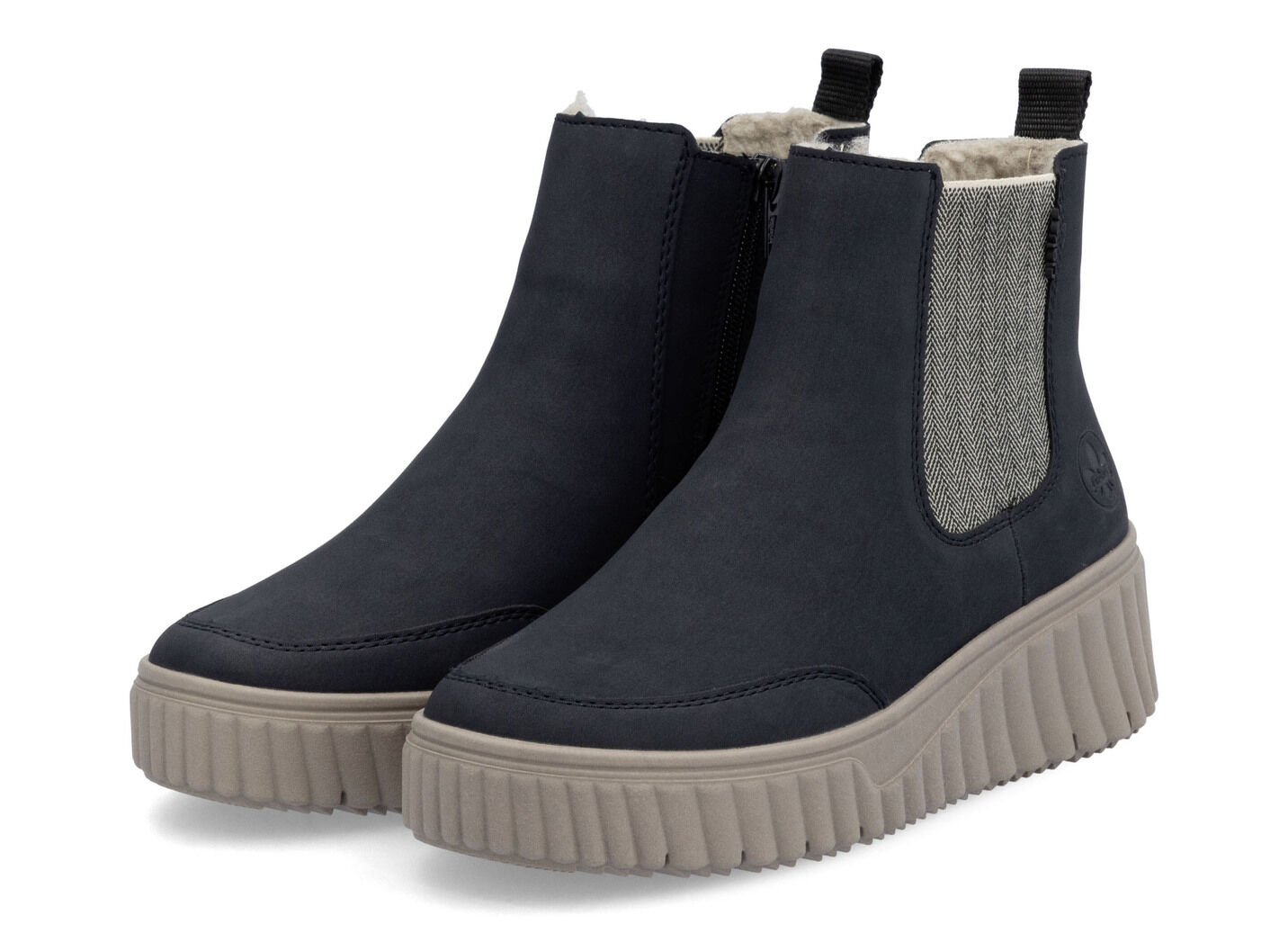 Rieker, trendige Damen-Boots, Winterschuhe, mit herausnehmbarem Fußbett