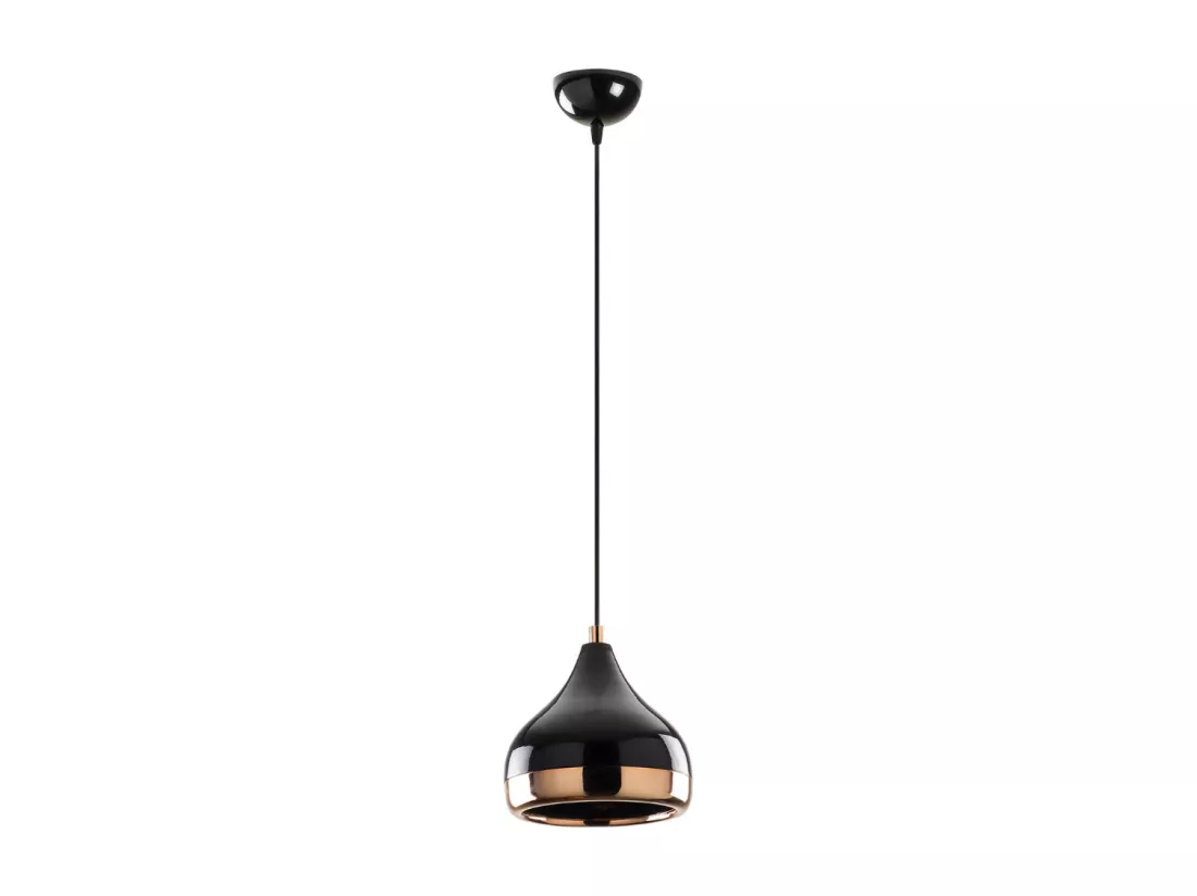 Suspension filaire noire et cuivrée MAYA