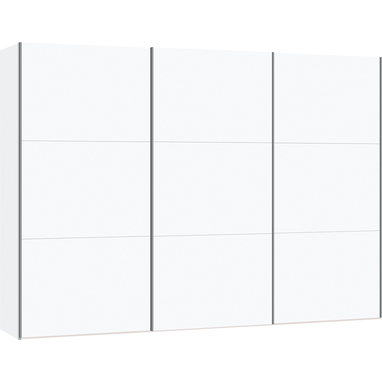 Schwebetürenschrank Schweizer 101 weiss 153 x 215 x 65 cm, 153 cm