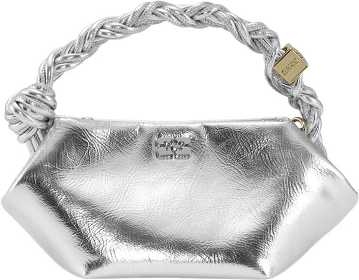 Ganni Ganni Bou Bag Mini Metallic Silver