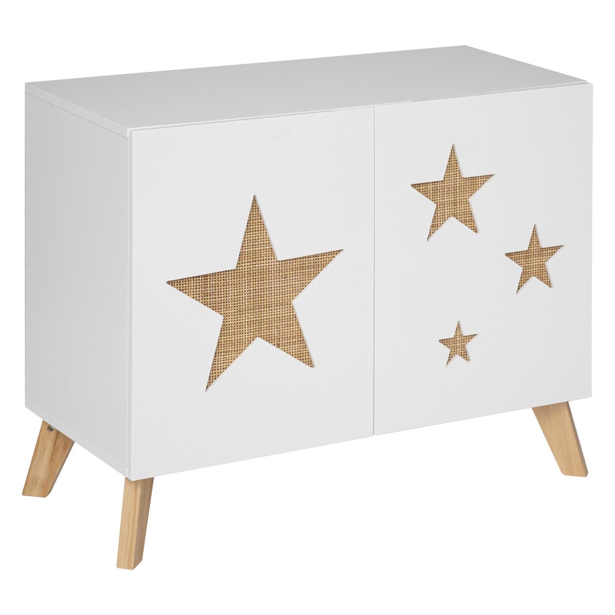 MEUBLE RANGEMENT ETOILE D.65X35X79.5CM