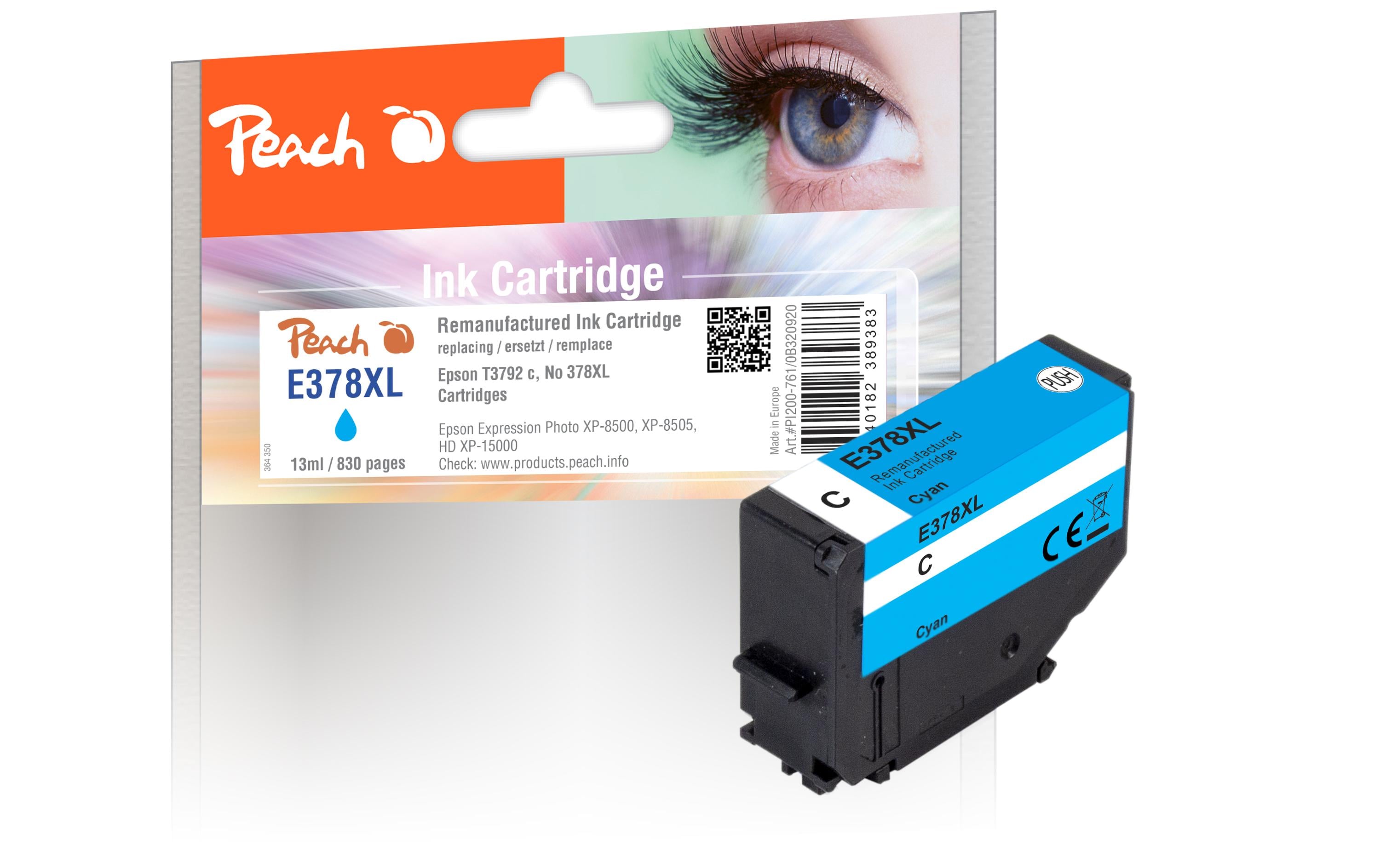 Tinte Epson T3792, No 378XL CyanTinte, Cyan