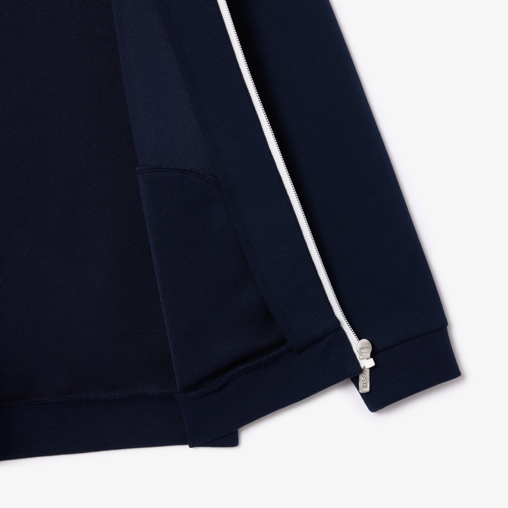Sweatshirt zippé avec détails contrastés Pullovers & Sweatshirts - Bleu - Lacoste - Enfant