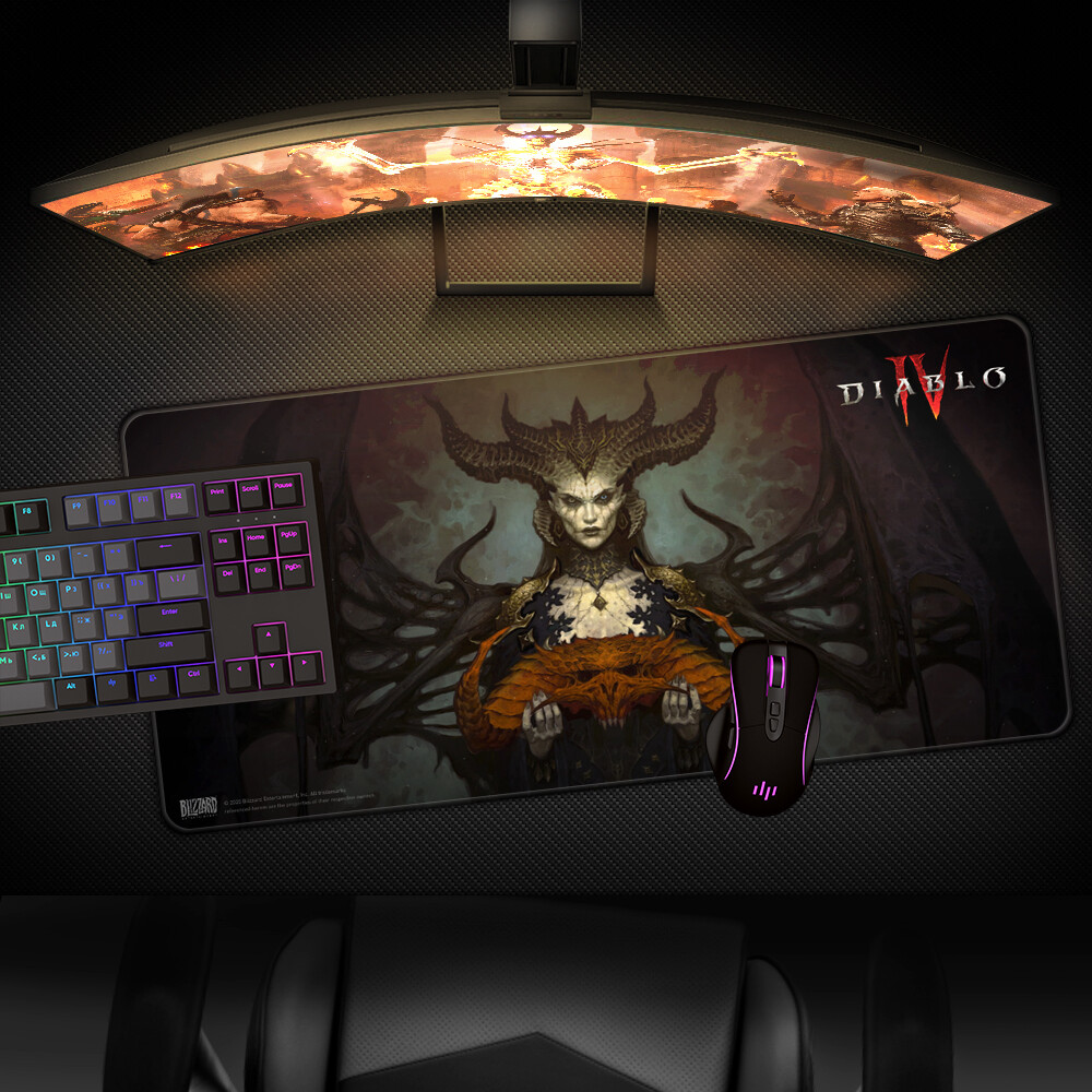 Diablo IV - Desk Mat - Skrivebordsmåtte - Lilith - 90X42 CM