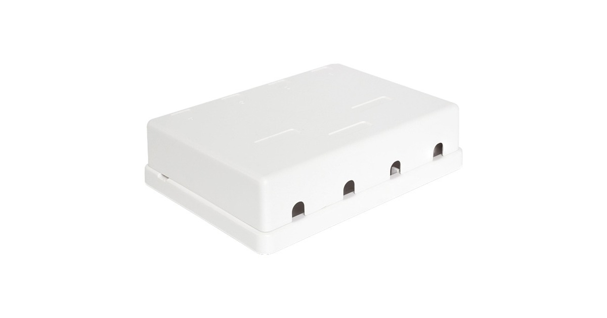DeLOCKKeystone Surface Mounted Box 4 Port behuizing  (Wit)