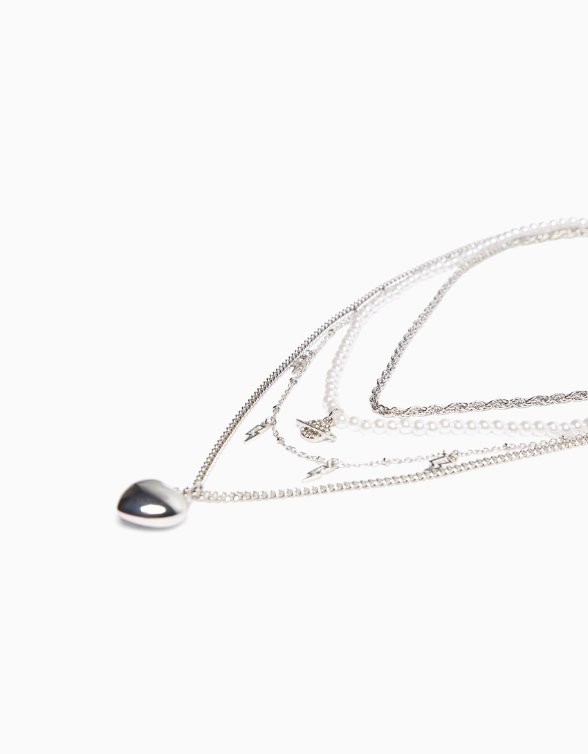 Conjunto de 4 colares de corrente