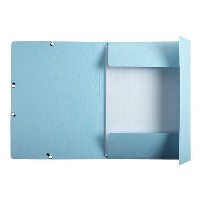 Exacompta Aquarel - Chemise à rabats + 25 fiches bristol A5 (4 couleurs assorties)