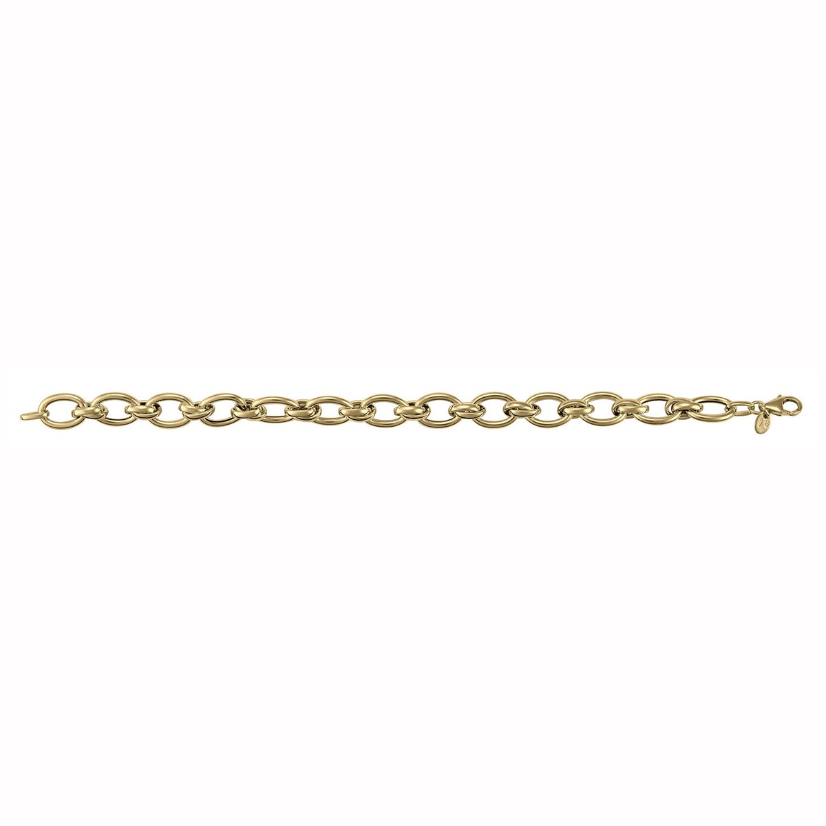 Bracelet Brillaxis or jaune 9K maillons ovales