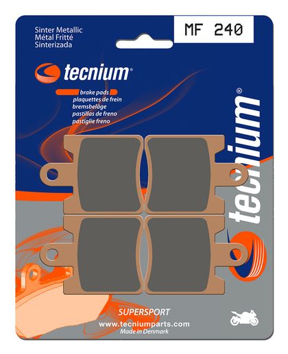 Plaquettes de freins Tecnium Performance métal fritté - MF240