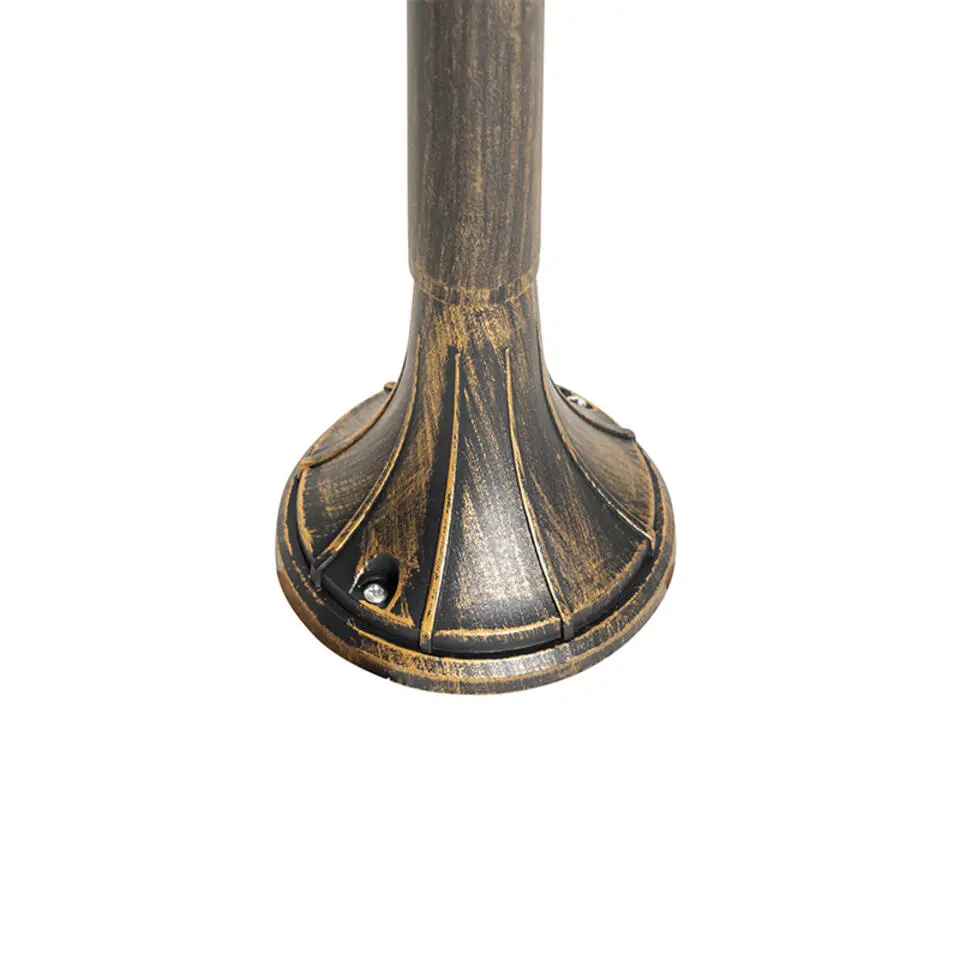 Qazqa staande buitenlampen daphne goudkleurig e27