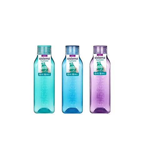 Sistema Square drikkeflaske (725ml) – flere varianter - assorteret