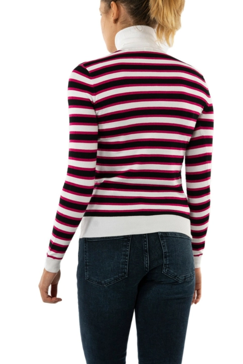 pull hiver guess jeans michelina s08b white black and pink