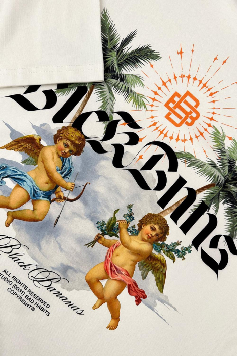 Black Bananas witte heren t-shirt