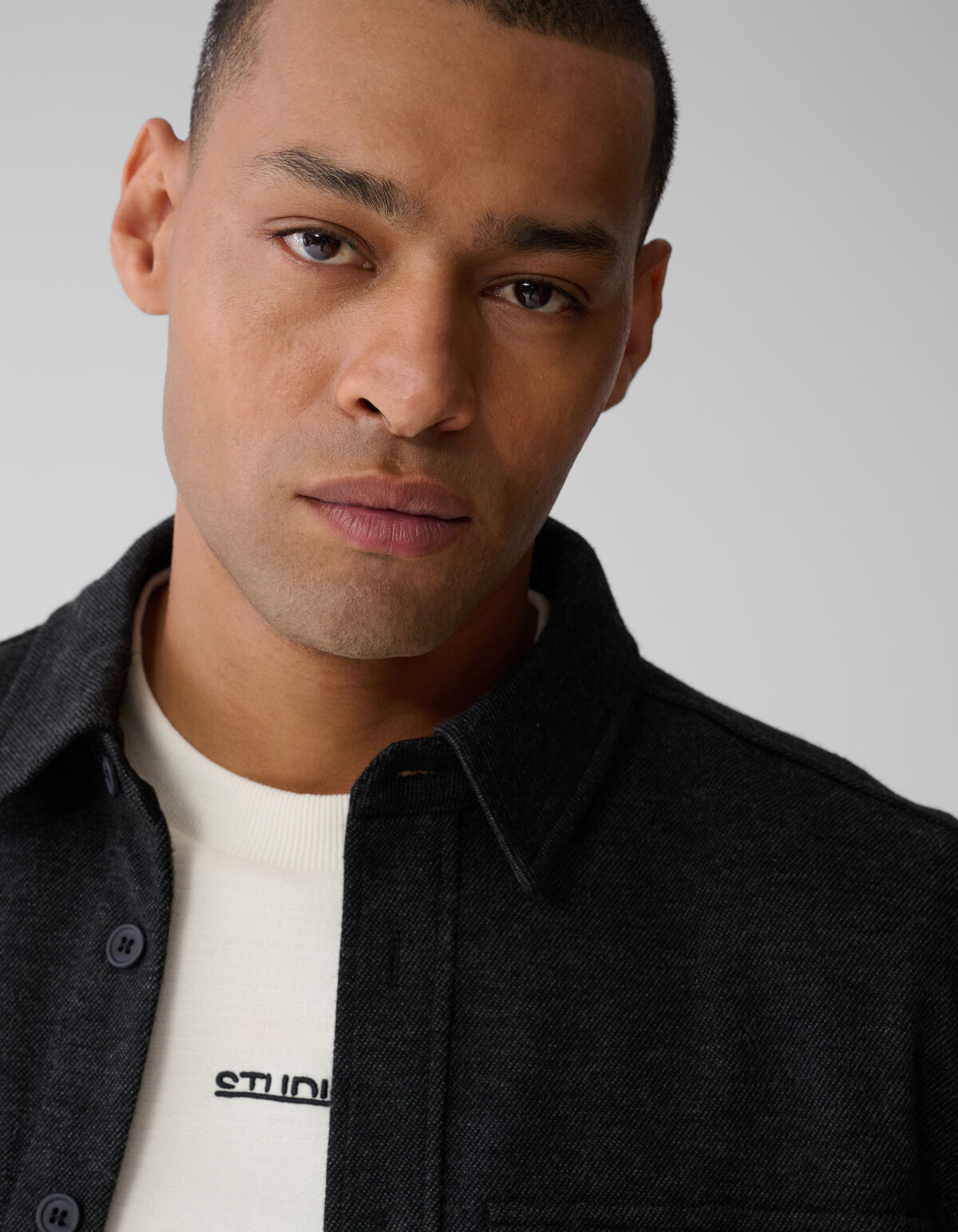 Soft Overshirt Donkergrijs