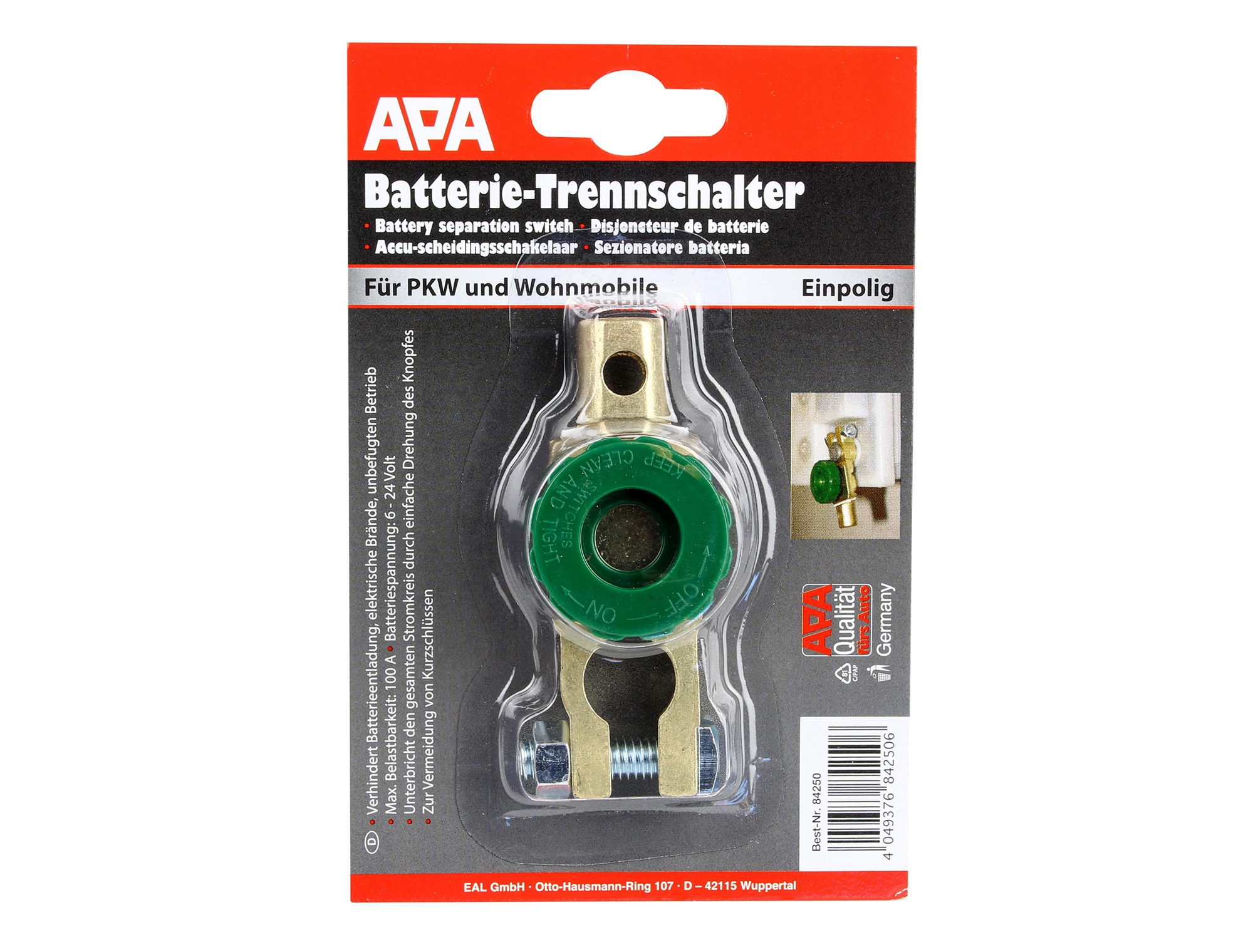 Apa Batterie Unterbrecher für Wohnmobile