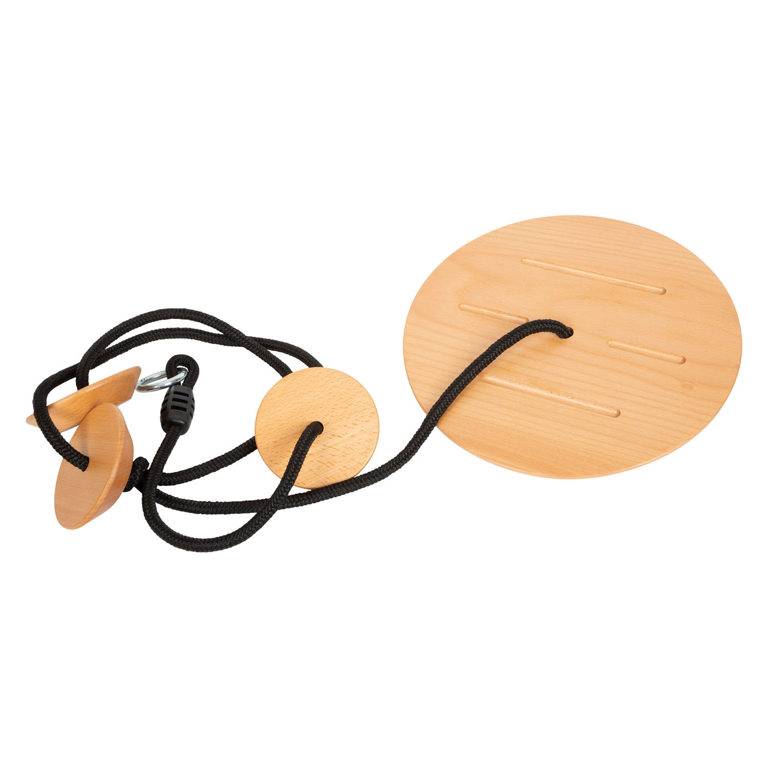 Small Foot - Schijfschommel met Klimtouw Black Line