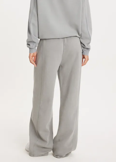 Sweatpants met wijde pijp grijs (GRS.L)