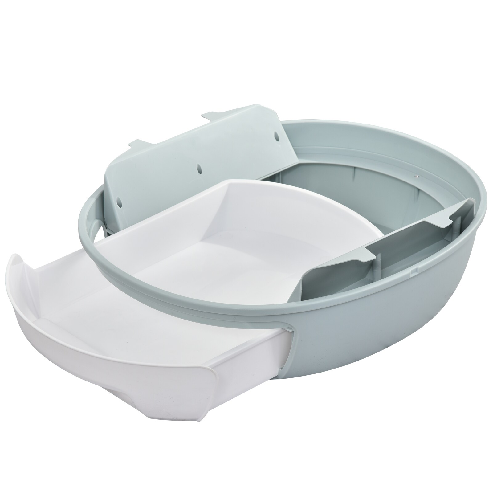 PawHut Katzentoilette mit Katzenklappe 47 x 55 x 44 cm (BxTxH)