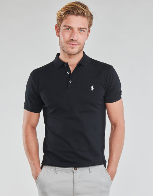 Polo Ralph Lauren - POLO CINTRE SLIM FIT EN COTON STRETCH MESH LOGO PONY PLAYER Negro