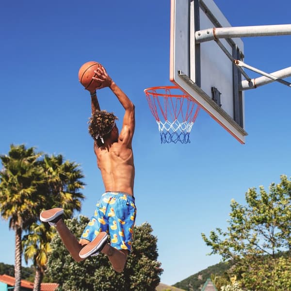 Basketballbøyle Veggmontert Basketballbøyle Profesjonell Dunking Basketballbøyle for innendørs og utendørs bruk Oransje-rød