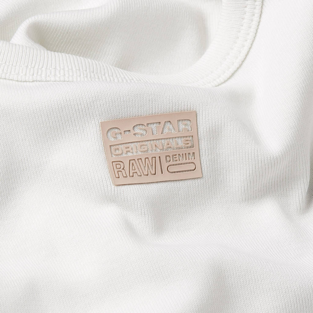G-STAR T-shirt t-shirt s\s slim crop wit