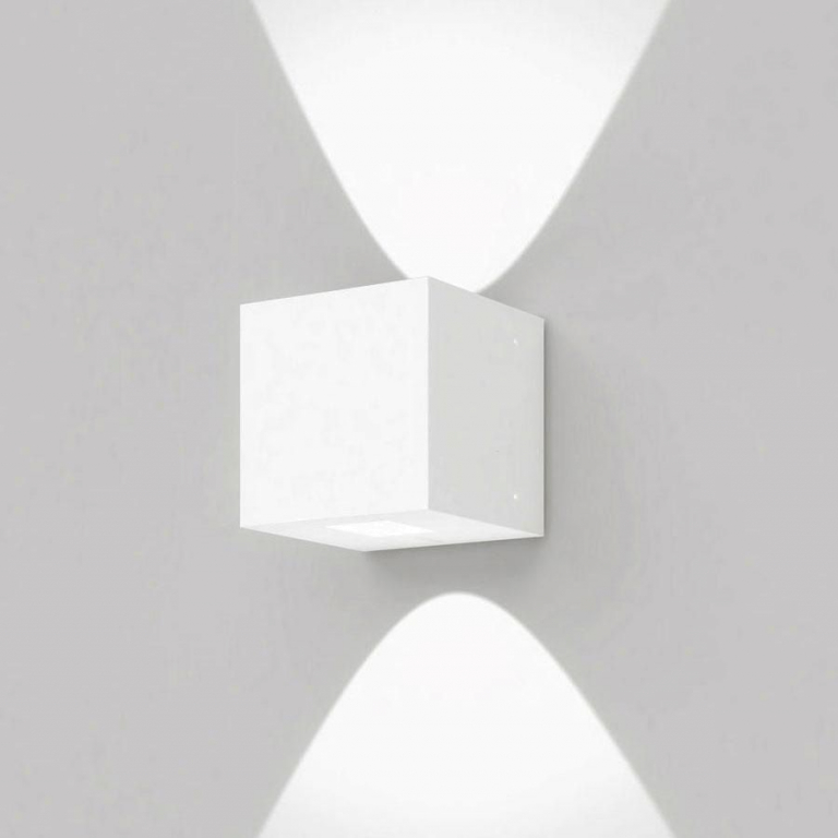 Artemide Effetto 14 Quadro wandlamp LED 2 breed lichtgrijs