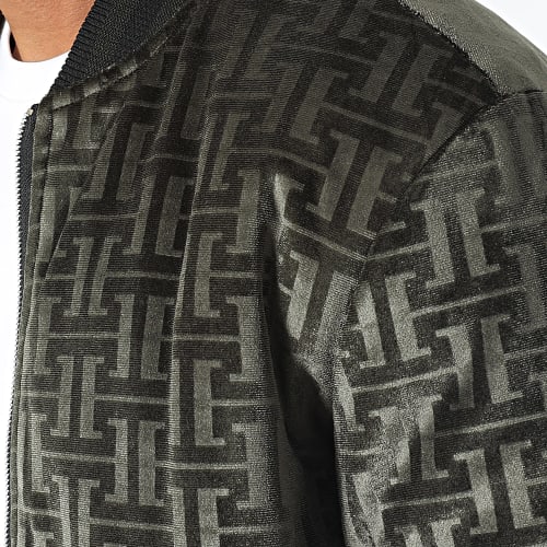 Veste Bomber Vert Kaki Réversible