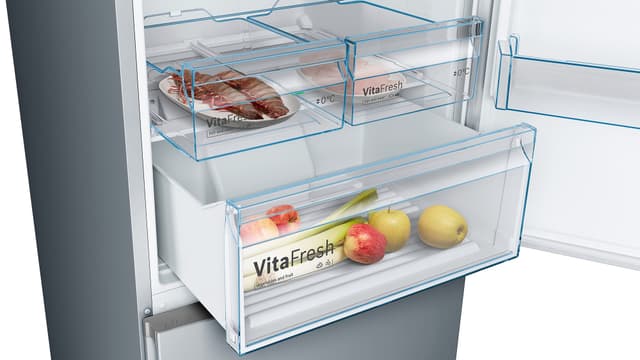 Bosch Serie 4 kølefryseskab KGN49XLEA (inox-look)