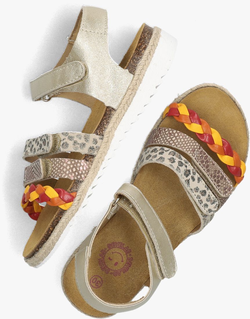 DEVELAB gouden develab sandalen 44332