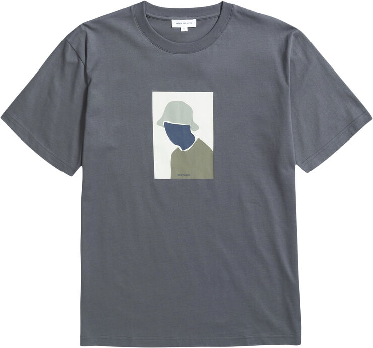 Norse Projects Johannes Organic Bucket Hat Print T-shirt Magnet grey