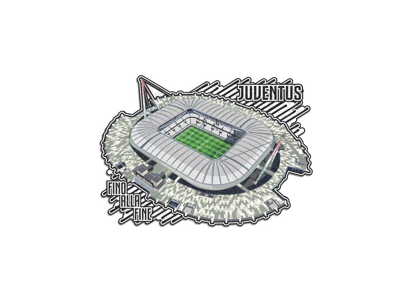 Iconic Puzzle Juventus Fc – Allianz Stadium Offiziell lizenziertes Holzpuzzle, Grösse M