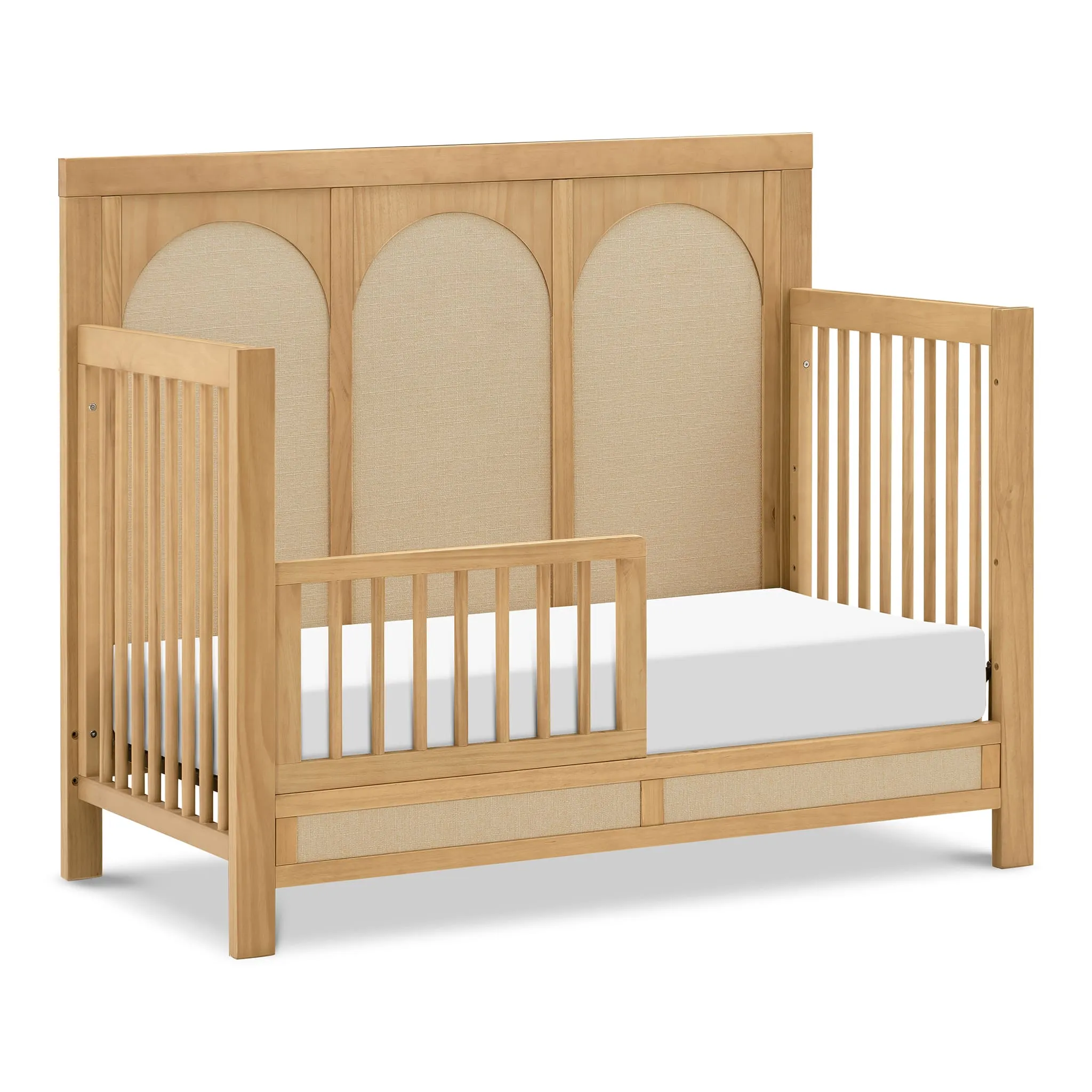 DaVinci Couchette Convertible 4-en-1 Eloise - Miel et Tissu Eco-Weave