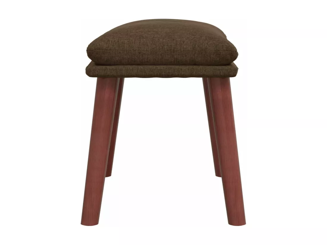 Repose-pied Marron 45x29,5x35 cm Tissu