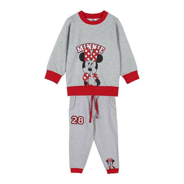 Cerdá Fato de Treino Cotton Brushed Minnie Cinzento 5 Anos